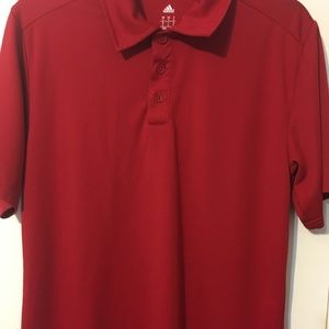 Adidas boys red polo shirt. Size S.